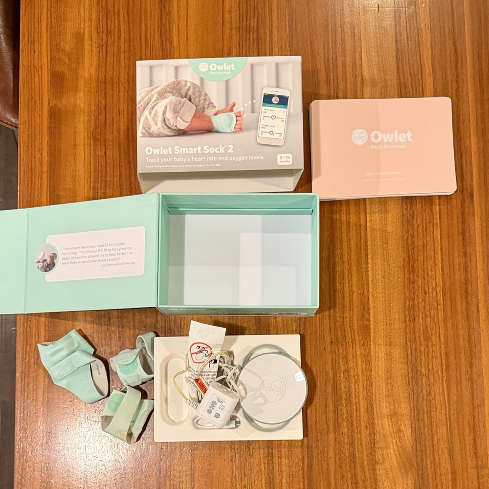 Owlet Smart Sock 2 Baby Monitor - Mint